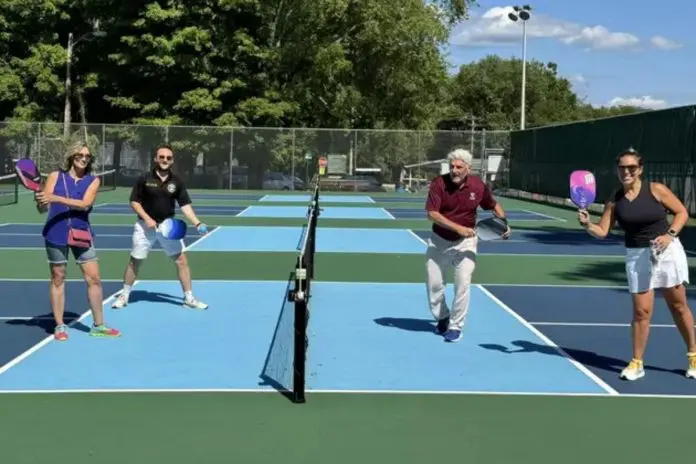 Evening Pickleball Play at Martz Field