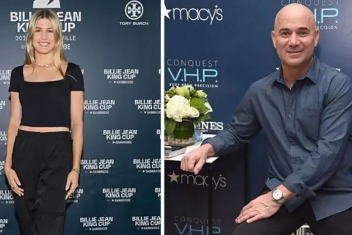 Andre Agassi and Eugenie Bouchard Play Pickleball