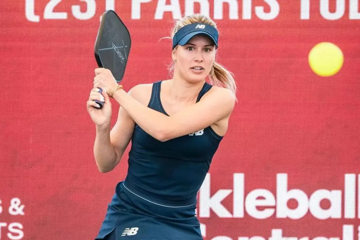 Genie Bouchard and Layne Sleeth Short Run at PPA 1