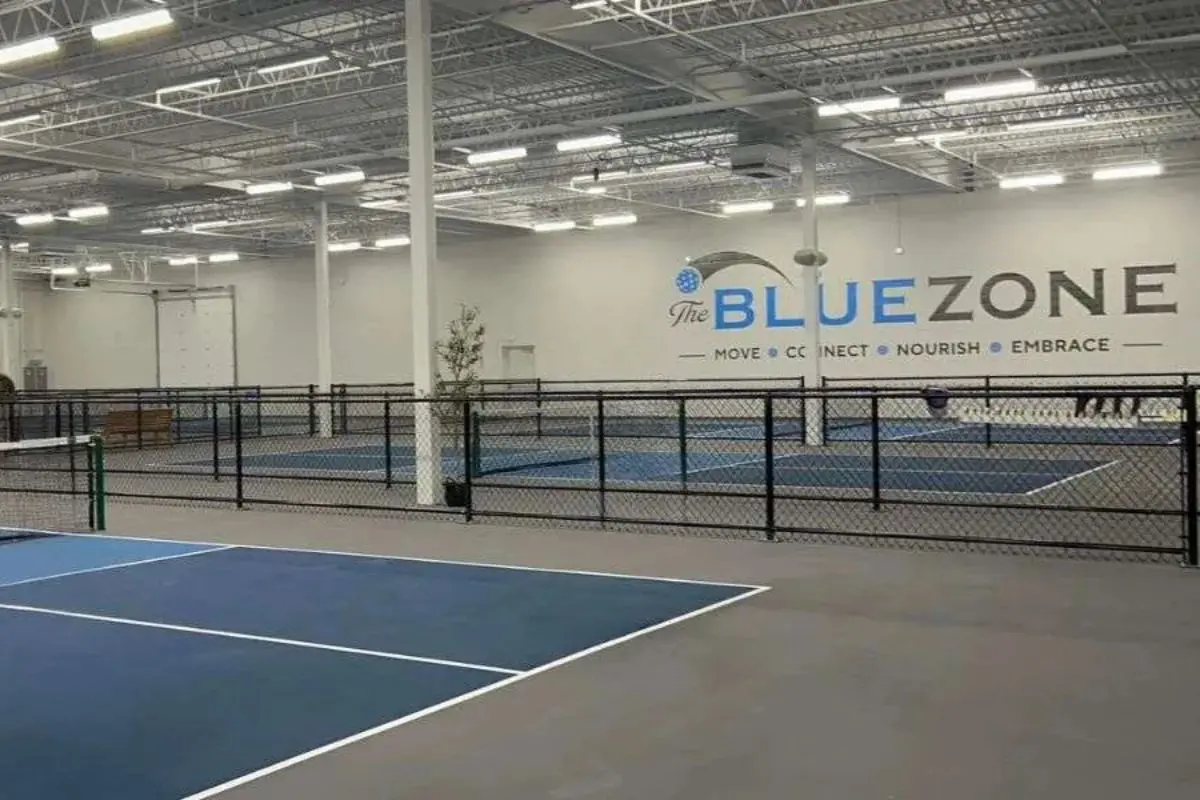 New Pickleball Blue Zone Courts in Burlington