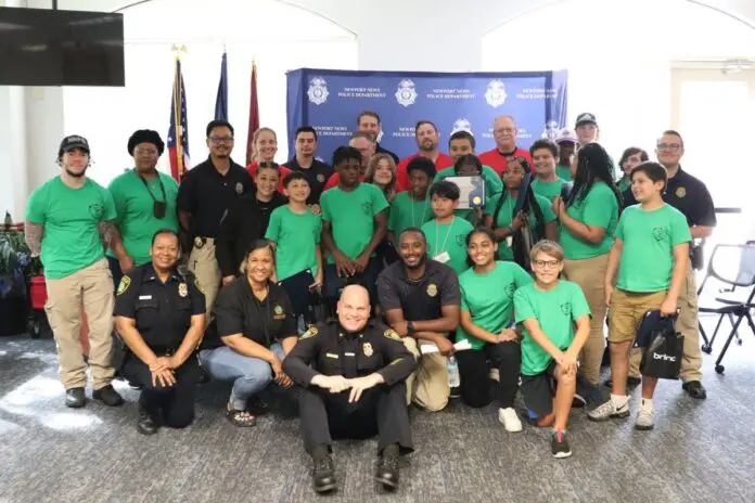 Newport News Police Launch Pickleball Camp