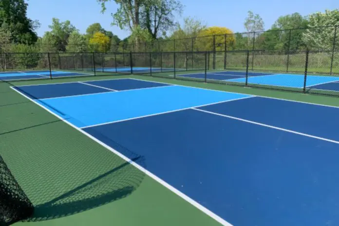 Unauthorized Pickleball Court Paint Job