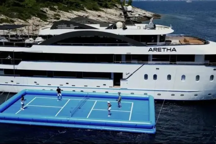 Floating Pickleball in the Adriatic Sea