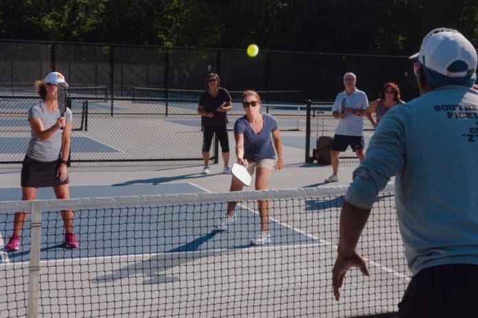 Tennis and Pickleball Players Clash