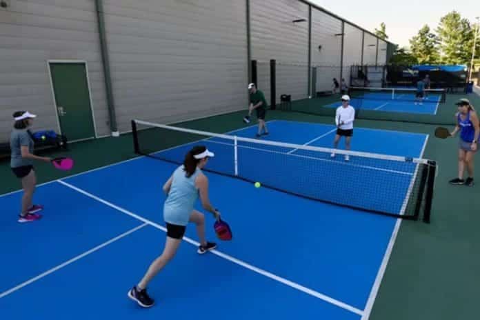 Chalked Pickleball Lines in Qualicum Beach Spark Tensions