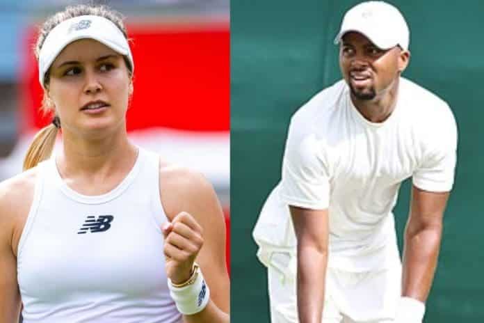 Eugenie Bouchard Cheers Donald Young