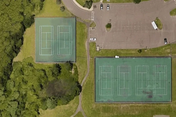 Pickleball Lines in Play at Hamden