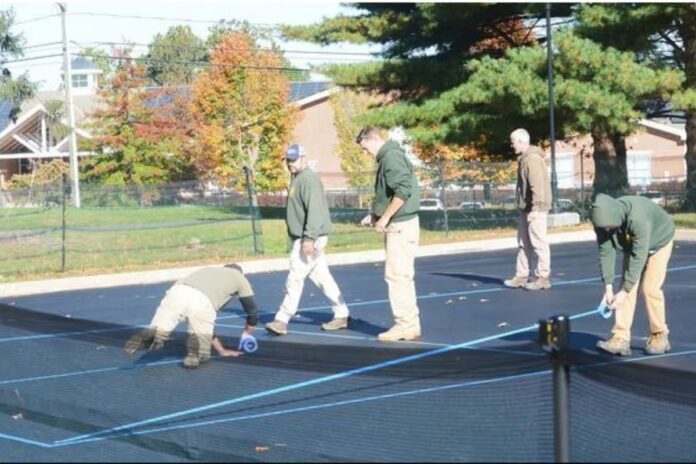 Pickleball Courts Are Taking Shape in Newtown