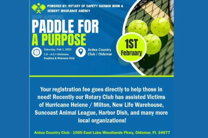 Paddle for a Purpose Pickleball Tournament Paddle for a Purpose Pickleball Tournament