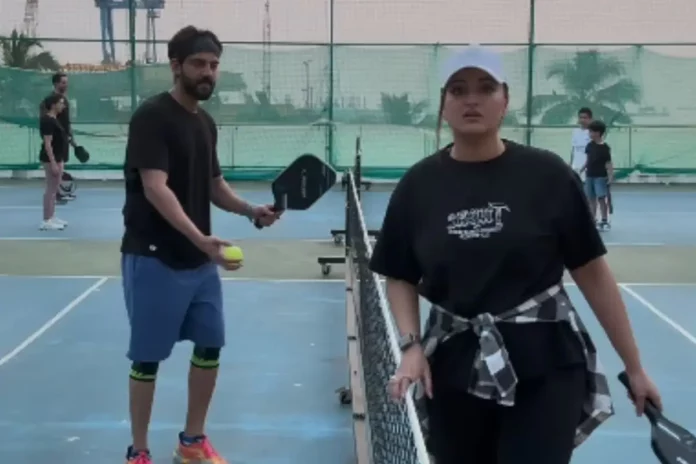 Sonakshi Sinha's Pickleball Moment (2) Sonakshi Sinha's Pickleball Moment