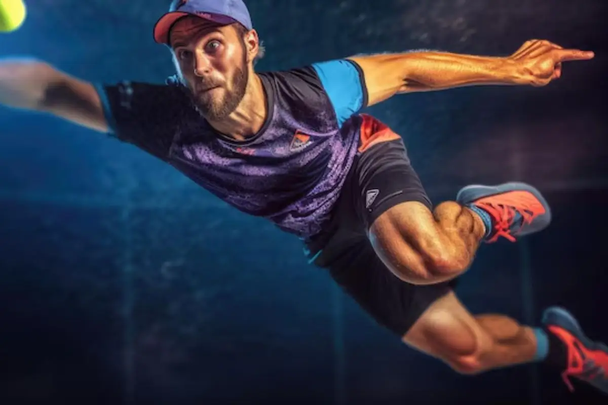 intense pickleball game