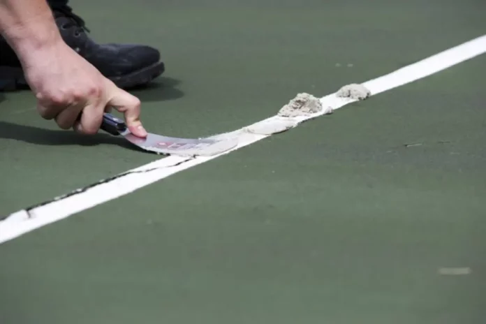 Crack Repair for Pickleball Courts