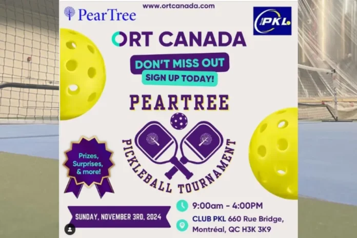 ORT Canada's PearTree Pickleball Tournament