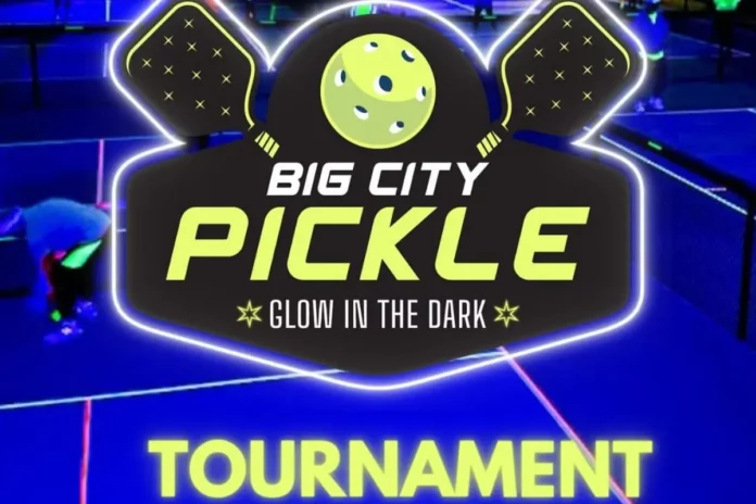Indoor Glow-in-the-Dark Pickleball Tournament