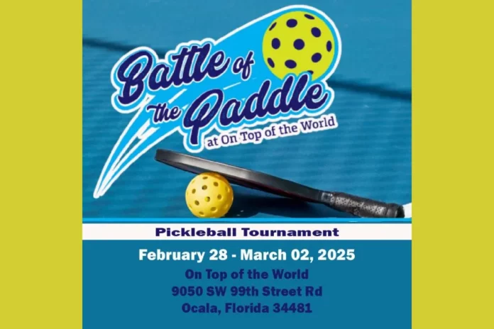 Battle of the Paddle Tournament Battle of the Paddle Tournament