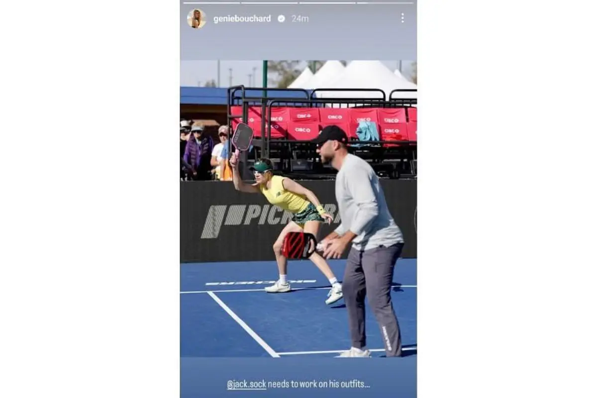 Eugenie Bouchard Praises Her Outfit