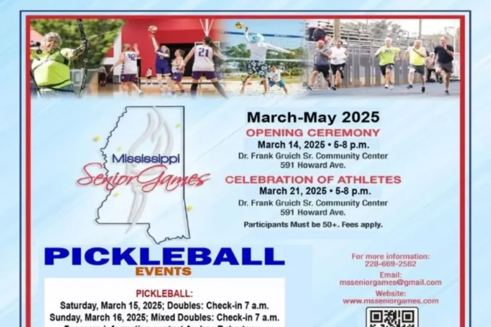 Pickleball Tournament at the Mississippi Senior Games