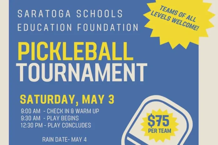 Saratoga Schools Hosts Pickleball Tournament Saratoga Schools Hosts Pickleball Tournament