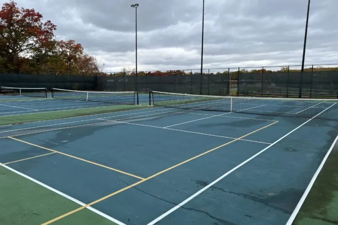 Unauthorized Pickleball Lines at Hunt Park