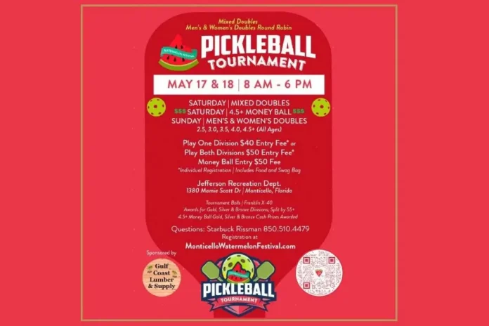 Monticello's Watermelon Festival Pickleball Showdown