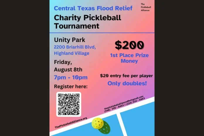 Central Texas Flood Relief Pickleball Tournament