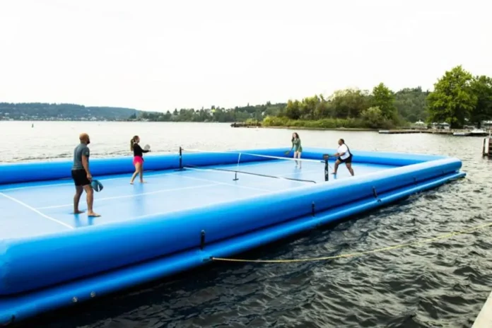 Lake Washington Floating Pickleball Court