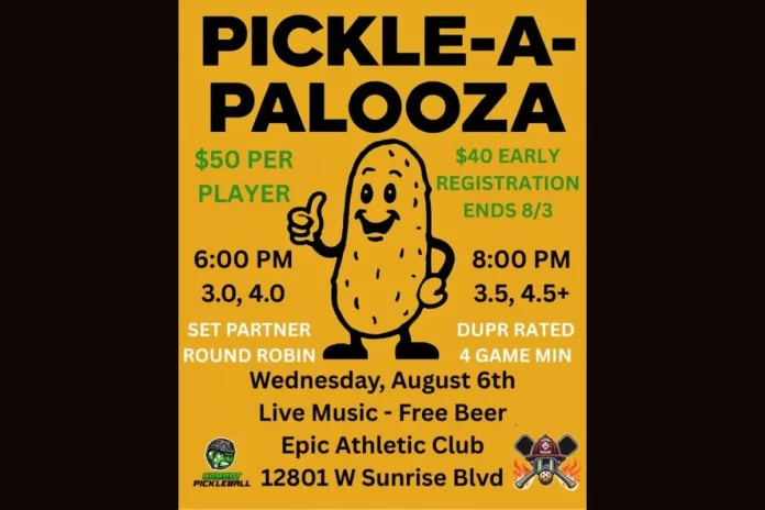 Pickle-A-Palooza Pickleball Tournament 2025