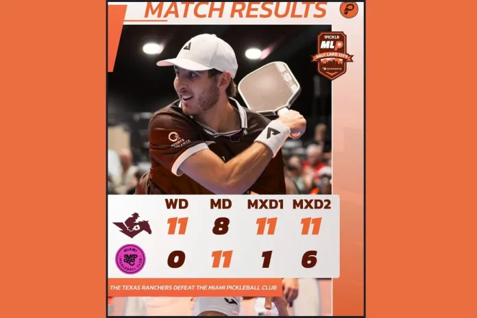 Texas Ranchers vs Miami Pickleball Showdown Texas Ranchers vs Miami Pickleball Showdown