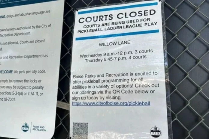 Boise Shuts Down Pickleball Courts