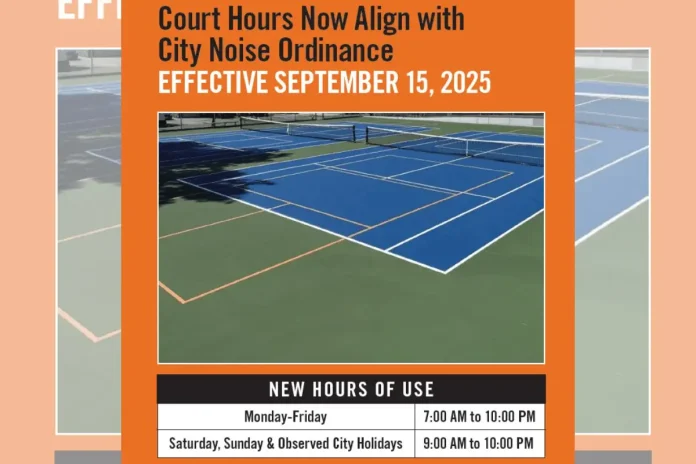 Bold Pickleball Pilot and New Court Hours