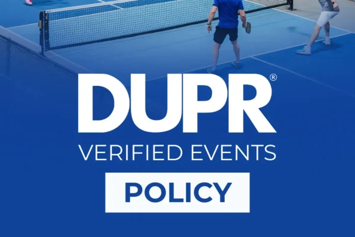 DUPR Verified Events Standard