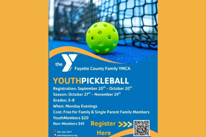 Fayette County YMCA Youth Pickleball Program