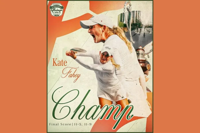 Kate Fahey Pickleball Championship Victory