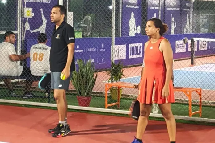 Niraj Jain and Monica Menon Pickleball Final