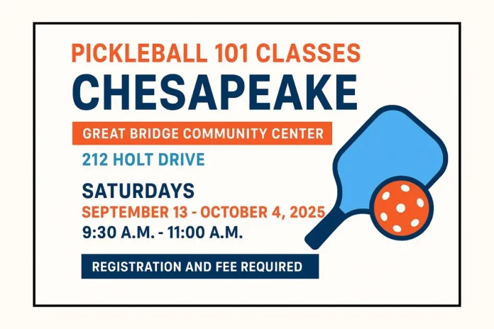 Pickleball 101 Classes Chesapeake