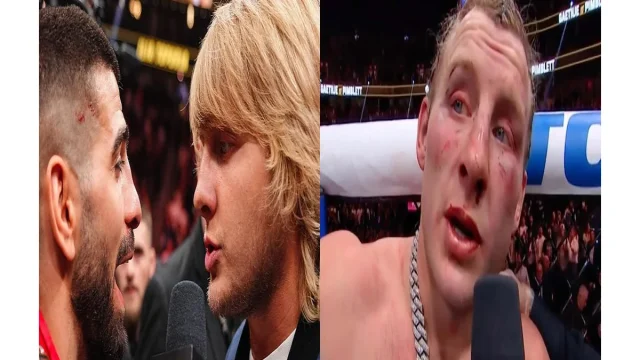 Ilia Topuria, Justin Gaethje, Paddy Pimblett, UFC, Ilia Topuria UFC reaction