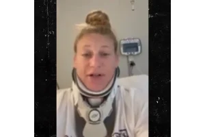 Kayla Harrison Breaks Down After Neck Surgery, UFC 324 Exit
