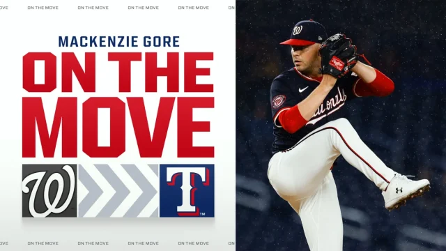 MacKenzie Gore, Texas Rangers, Washington Nationals, MacKenzie Gore trade prospects
