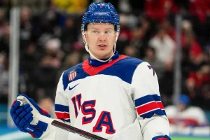 Brady Tkachuk Bloodied, Ejected in Intense NHL Return Game