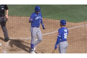 Carter Jensen Launches Explosive First Spring Homer