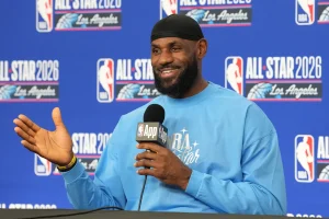 LeBron Shares Warm Embrace with Pat Riley at Statue Reveal