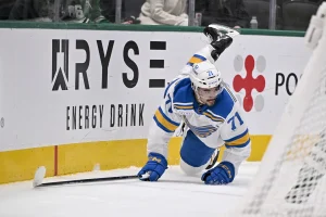 Blues Place Mathieu Joseph on Waivers Amid Trade Struggles