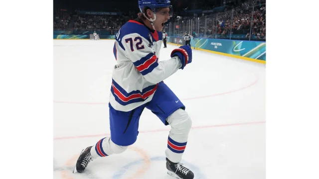 Tage Thompson Olympic playing time