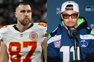 Travis Kelce Rocks Taylor Swift Hits at Super Bowl Bash