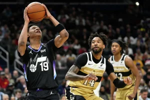 Ace Bailey’s Career Night Leads Jazz Past Wizards 122-112