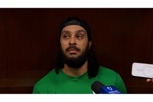 Jalen Chatfield Reacts After Hurricanes’ Big Win Over Oilers