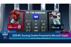 Bills GM Doubts Carnell Tate’s Speed Ahead of NFL Draft